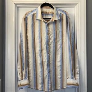 Tommy Bahama Denim Collection Striped Casual Shirt